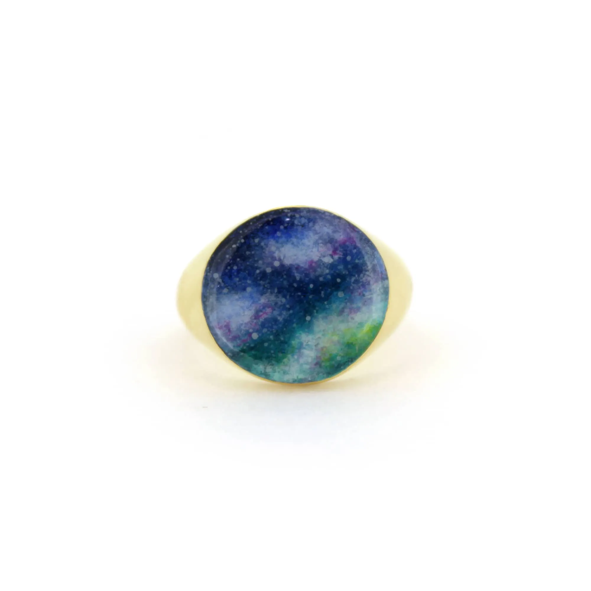 Night Sky Gold Signet Ring | Sky