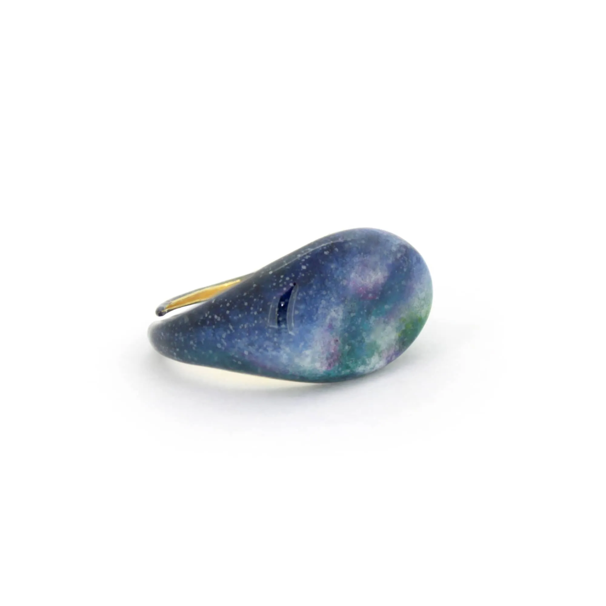 Night Sky Oval Signet Ring | Sky