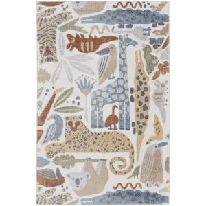 Nourison Astra Machine Washable Animals Kids Area Rug