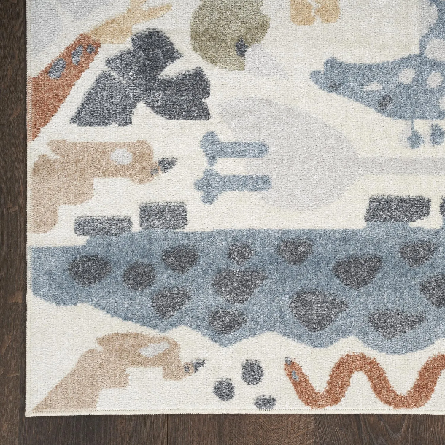 Nourison Astra Machine Washable Animals Kids Area Rug