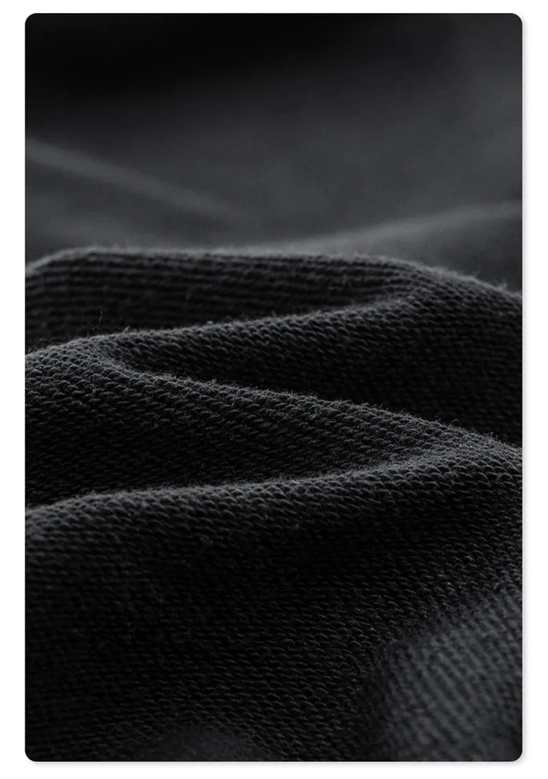 Obsidian Phoenix Luxury 400gsm Washed Cotton Sweatpants - Unisex Loose-Fit Heavyweight Sport Joggers