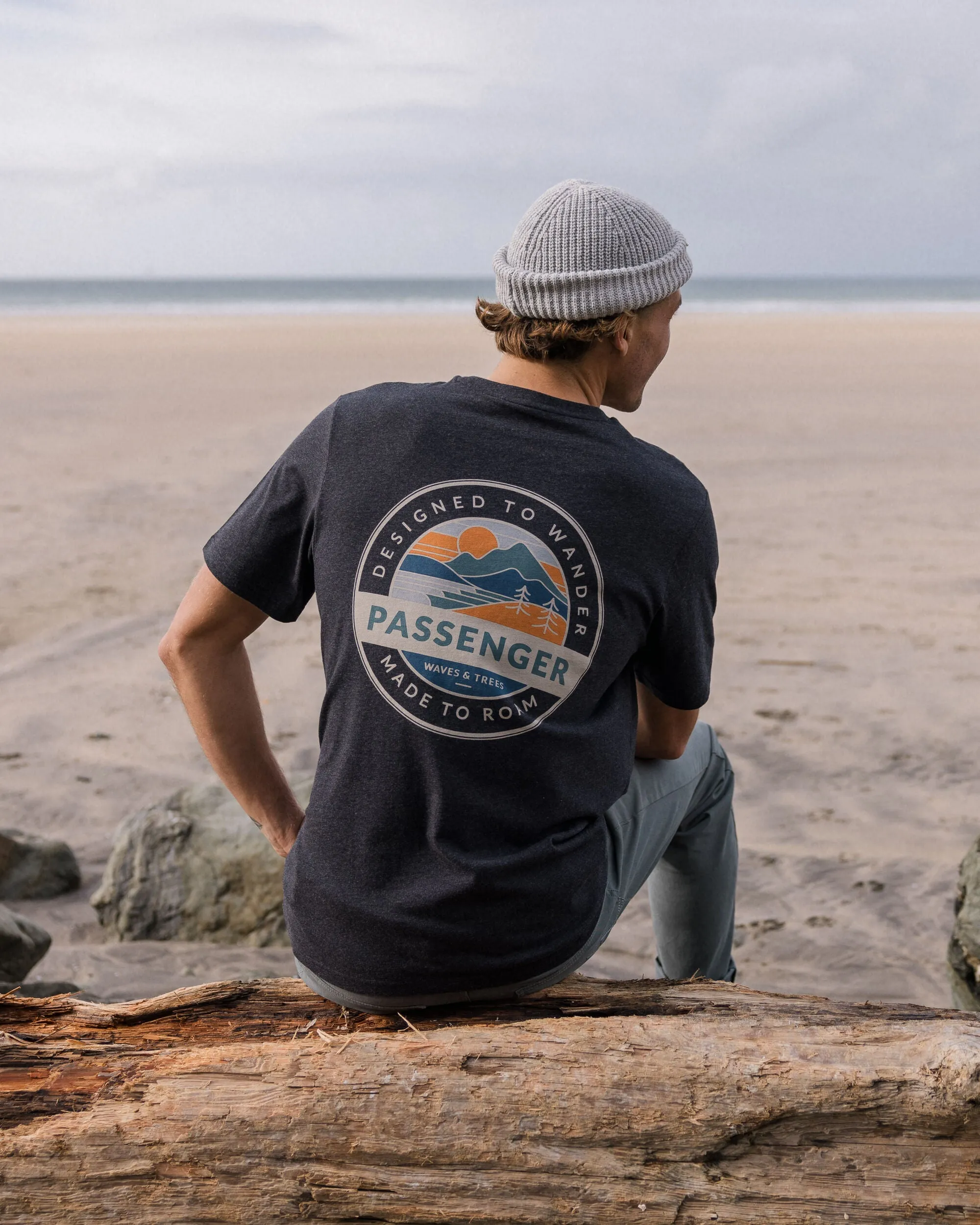 Odyssey Organic Cotton T-Shirt - Ebony Marl
