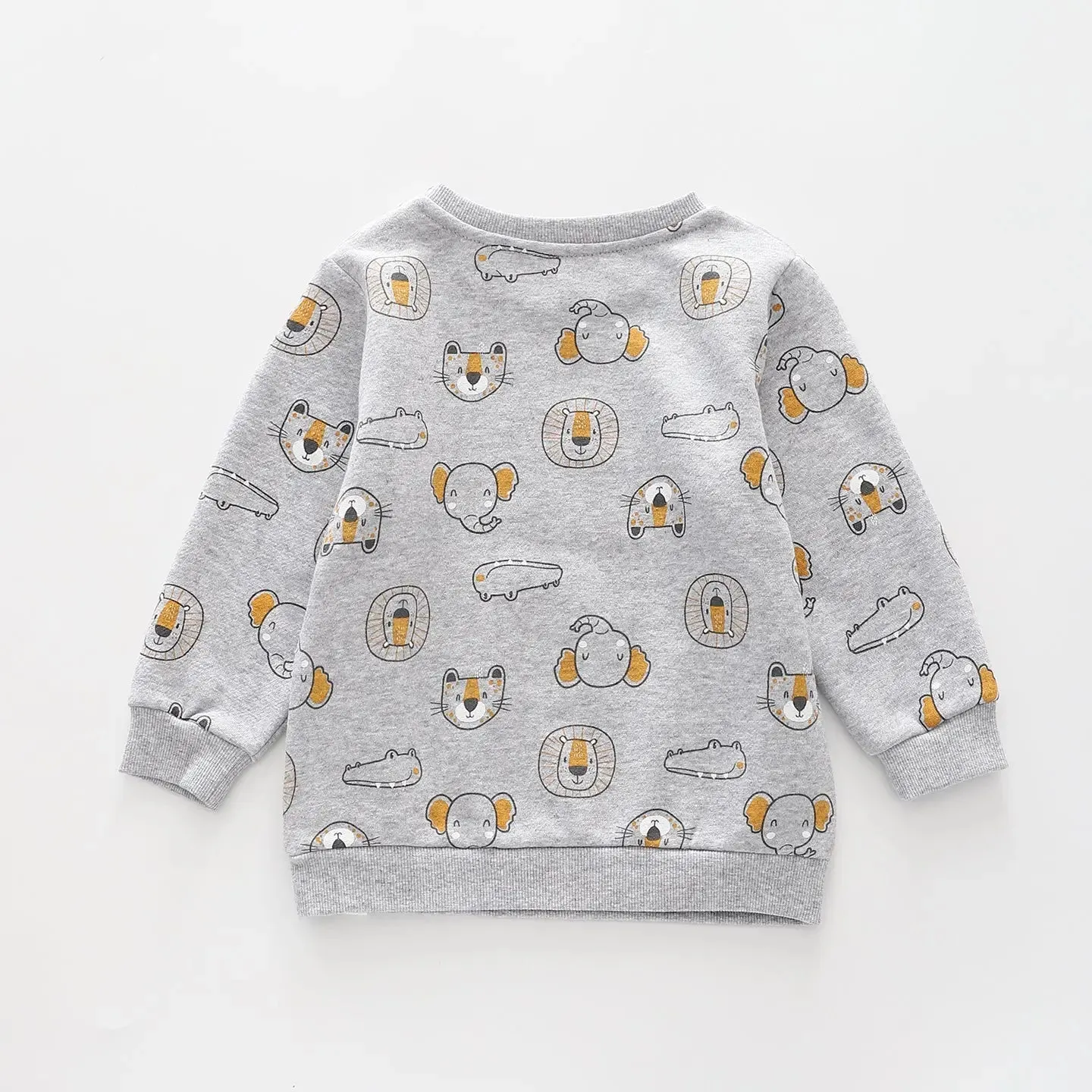 On Safari - Grey, Infant Boys Sweat Top