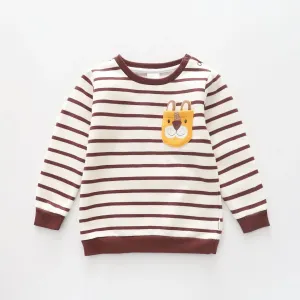On Safari Lion, Infant Boys Sweat Top