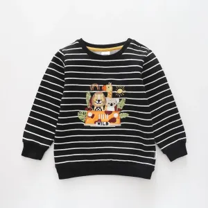 On Safari - Stripes, Infant Boys Sweat Top