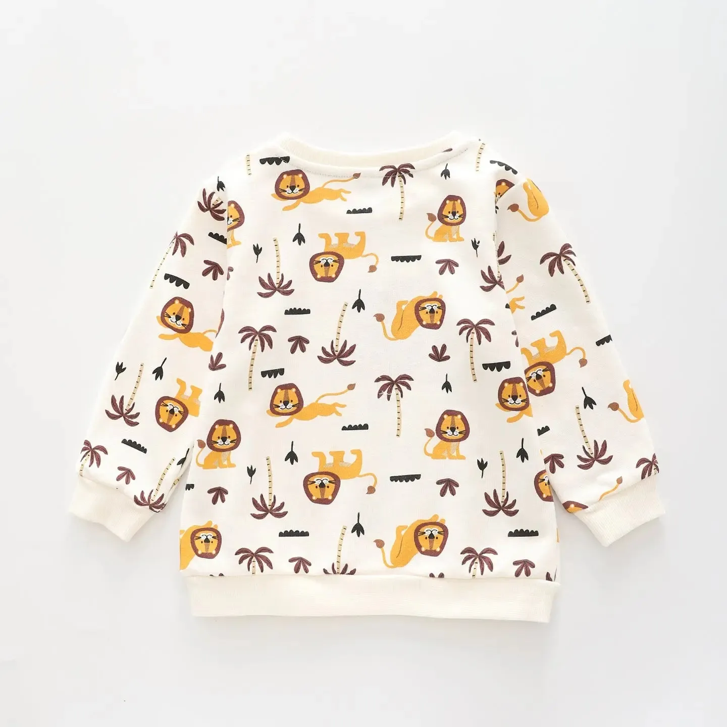 On Safari - White, Infant Boys Sweat Top