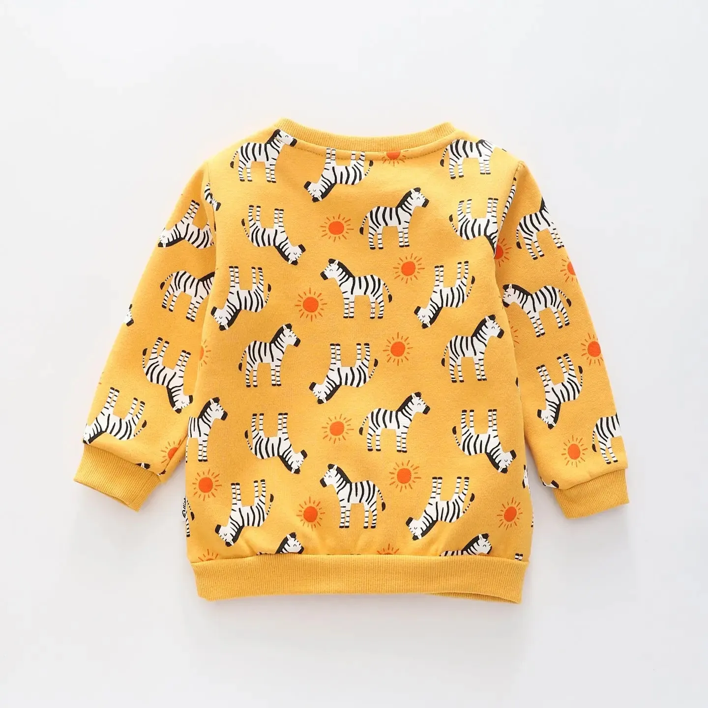 On Safari - Yellow, Infant Boys Sweat Top