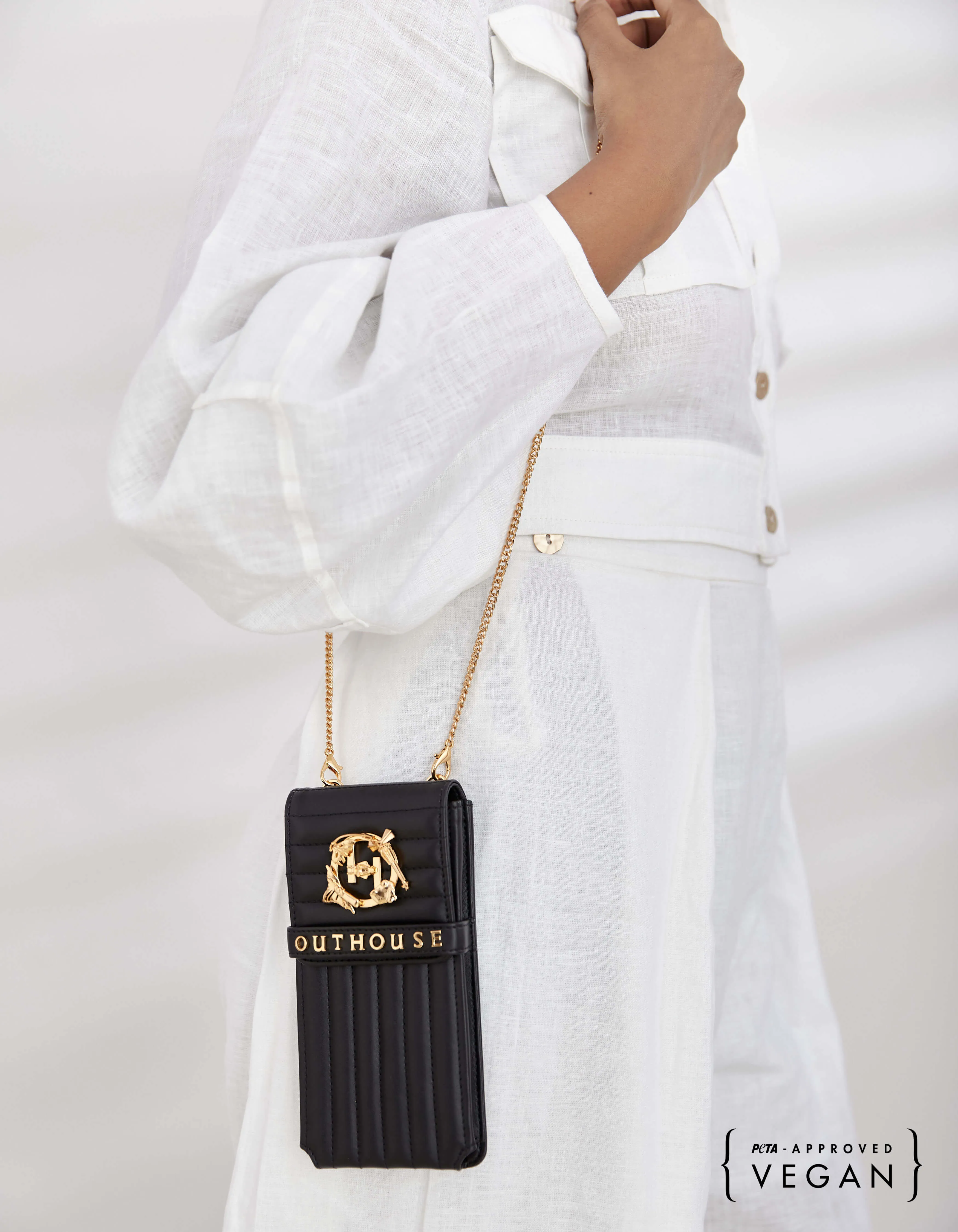 Outhouse   -   OH V Birdy The Oh V Birdy Phone Bag - Noir Black