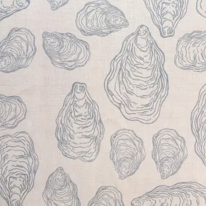 Oyster Shell Fabric - Cape Cod Grey on Belgian Linen