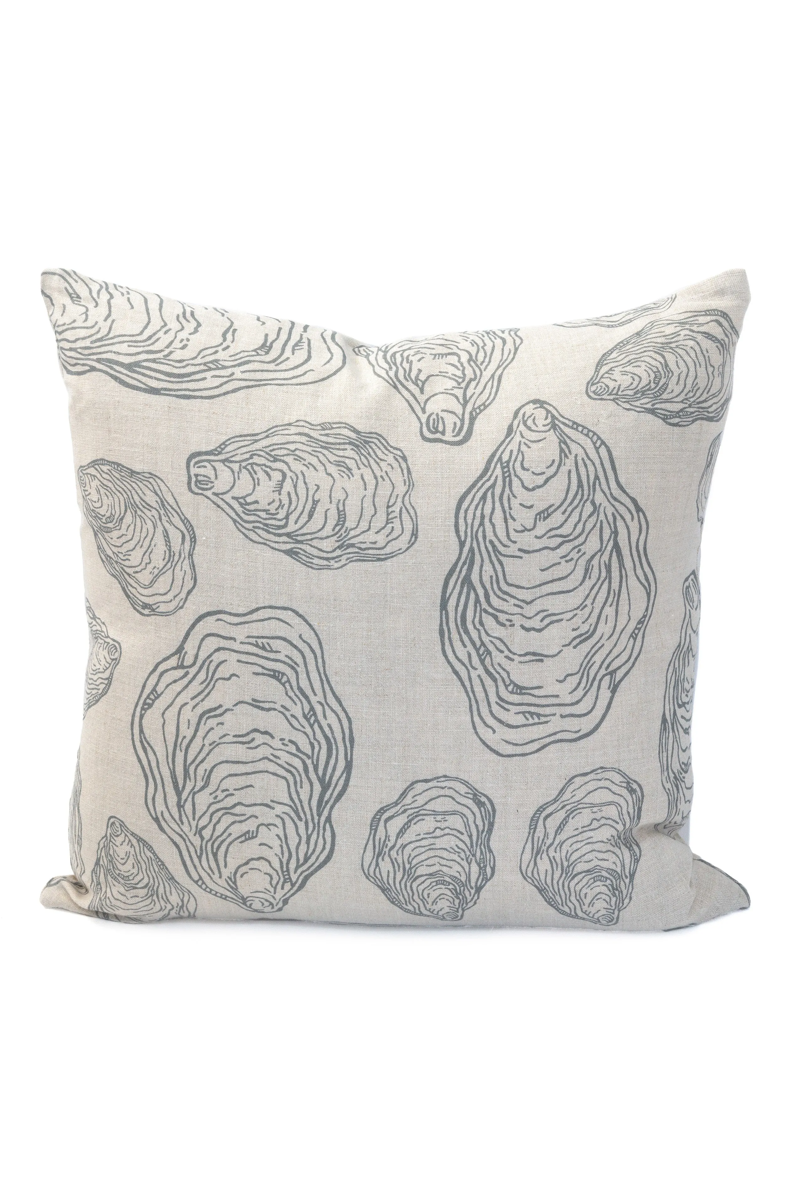 Oyster Shell Fabric - Cape Cod Grey on Belgian Linen