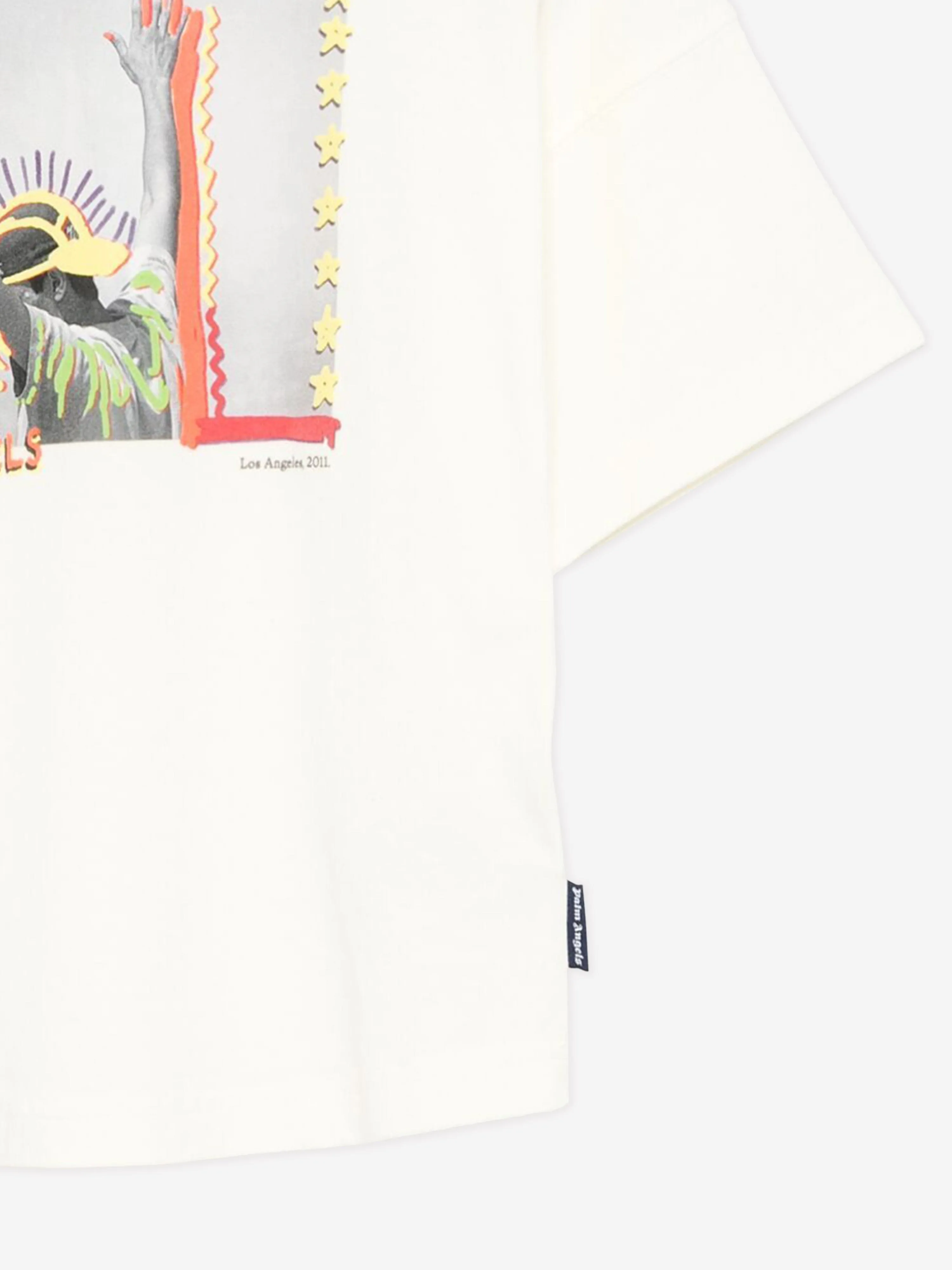 Palm Angels Boys LA Photo T-Shirt in Ivory