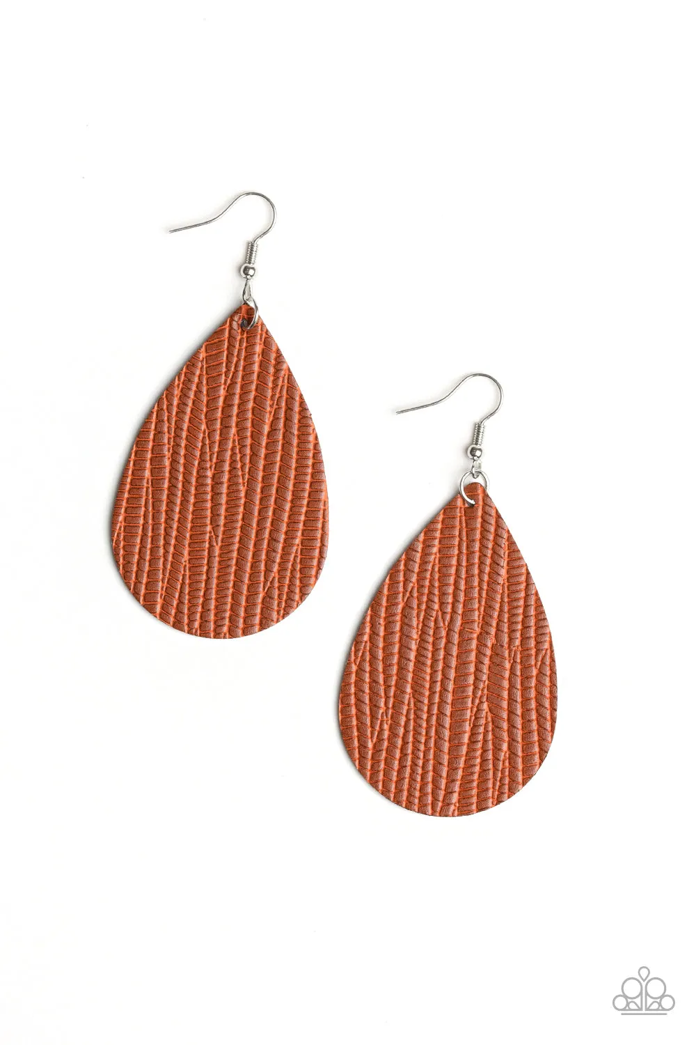 Paparazzi Natural Resource Earrings Brown