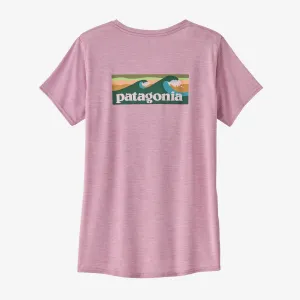 Patagonia Capilene Cool Daily Graphic Shirt - Waters Boardshort Logo: Milkweed Mauve X-Dye