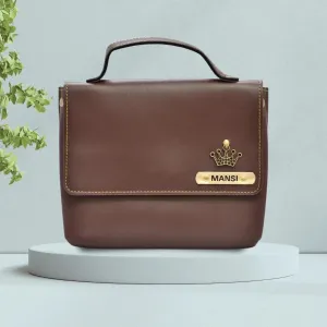 Personalized Sling Bag - Brown