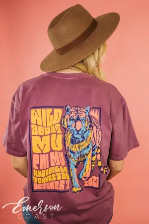 Phi Mu Safari Date Party Lion Tshirt