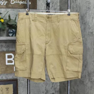 Polo Ralph Lauren Mens Utility Chino Cargo Shorts 16678f8a3e5c03 Khaki Brown 40