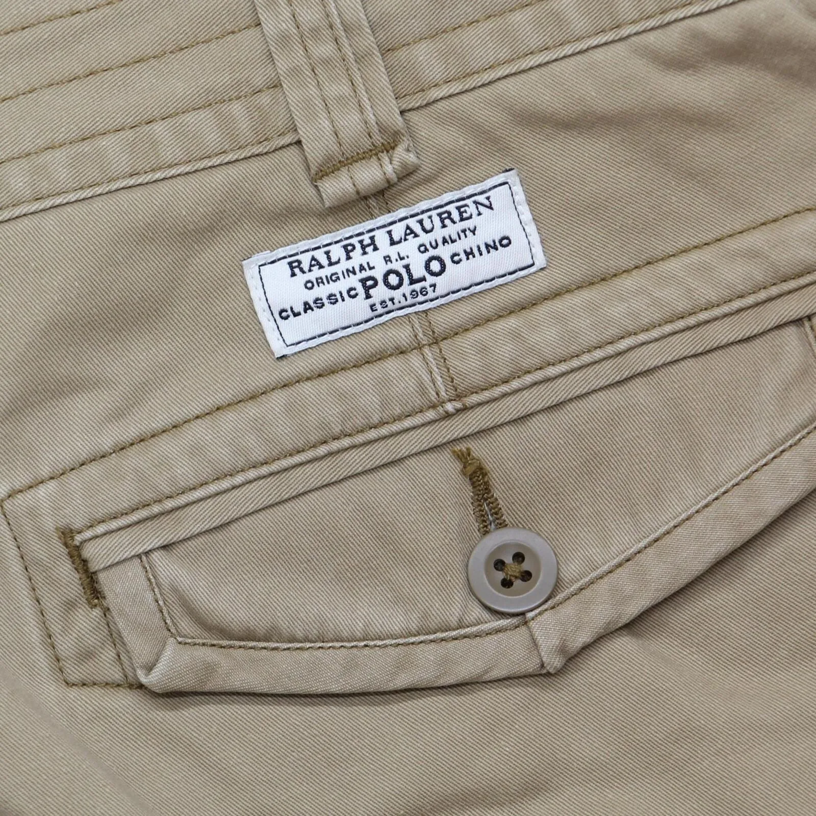 Polo Ralph Lauren Mens Utility Chino Cargo Shorts 16678f8a3e5c03 Khaki Brown 40