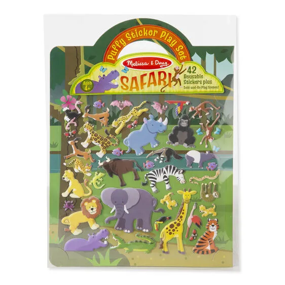 Puffy Stickers Play Set - Safari
