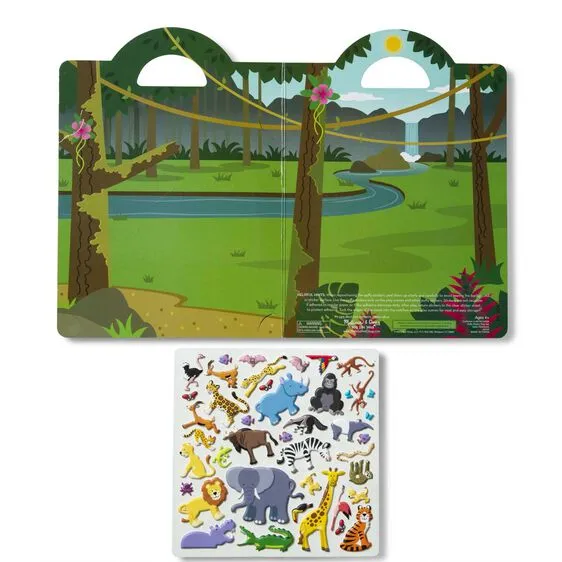 Puffy Stickers Play Set - Safari