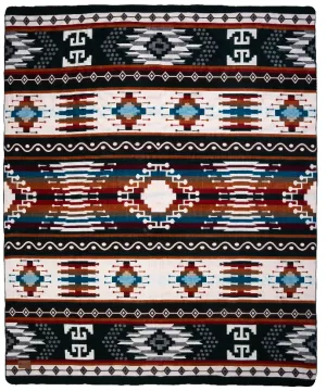 QISU Collared Trogon Wool Blanket – Tropical-Inspired Holiday Warmth