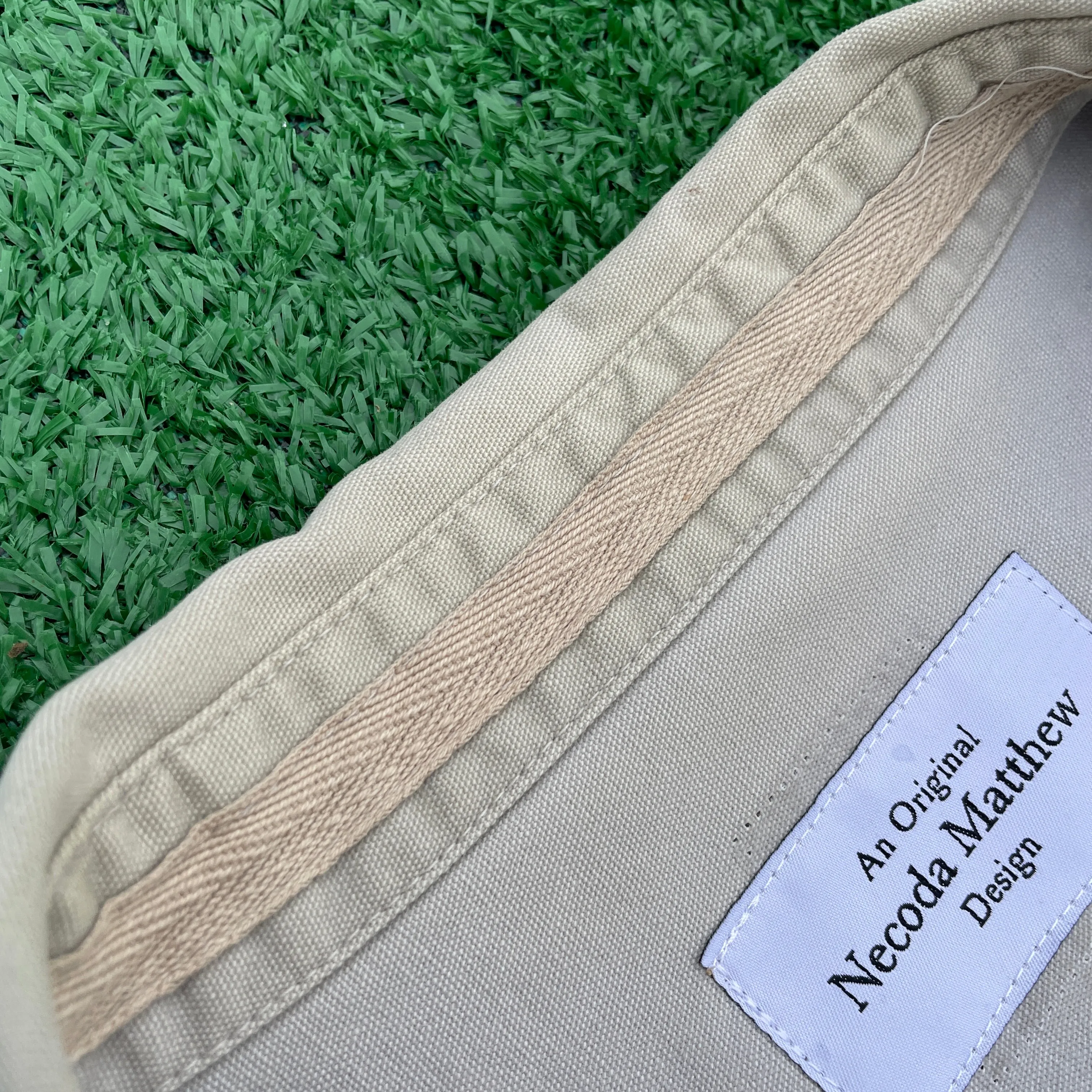 "Don't Be A Square" Khaki Checkmate Button-up