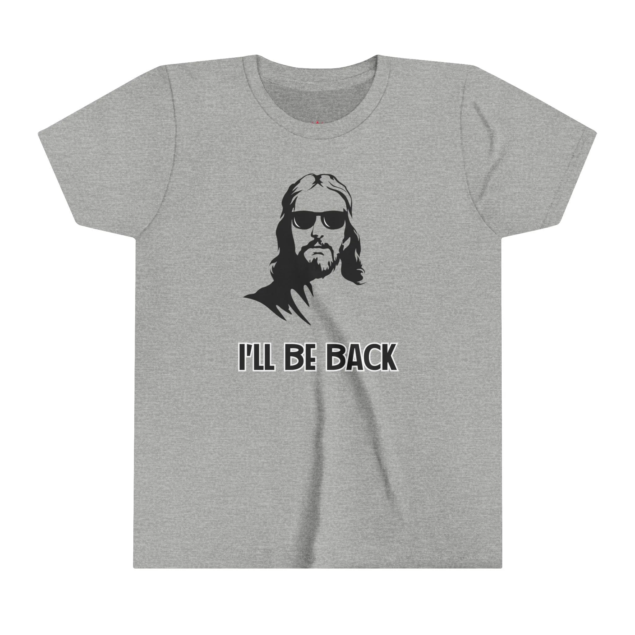 "I'll Be Back Kids T-Shirt - Funny Faith-Based Graphic Tee"