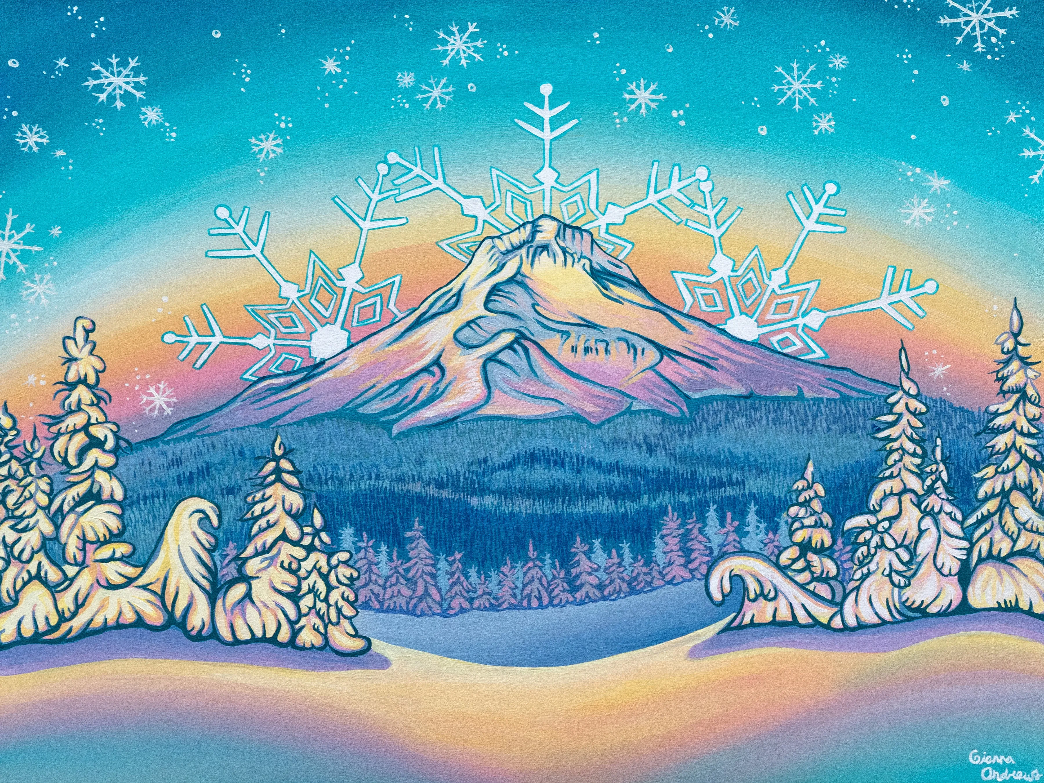 "Snowflake" Print