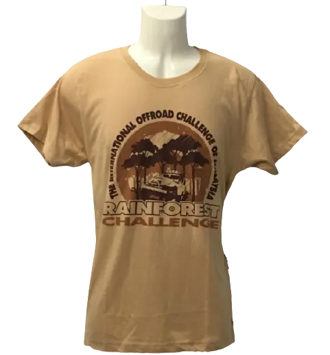 RFCR 2XL 19-02 KHAKI RFC TEE / T-shirt - RainForest Challenge Edition