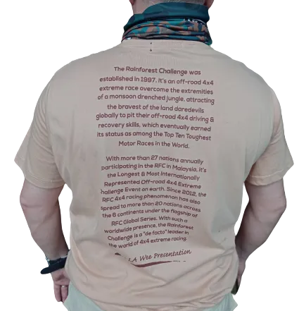 RFCR 2XL 19-02 KHAKI RFC TEE / T-shirt - RainForest Challenge Edition