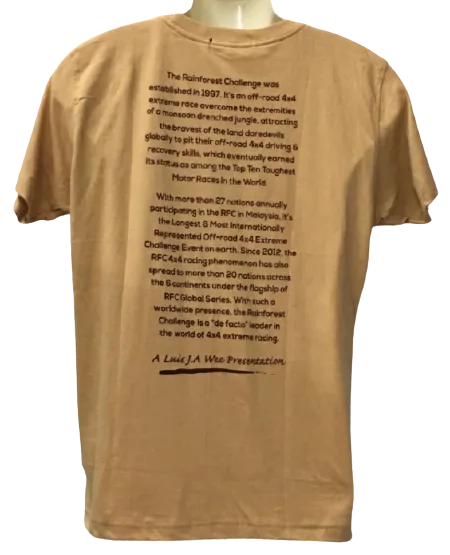 RFCR 3XL 19-02 KHAKI RFC TEE / T-shirt - RainForest Challenge Edition