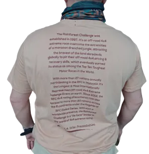 RFCR M 19-02 KHAKI RFC TEE / T-shirt - RainForest Challenge Edition