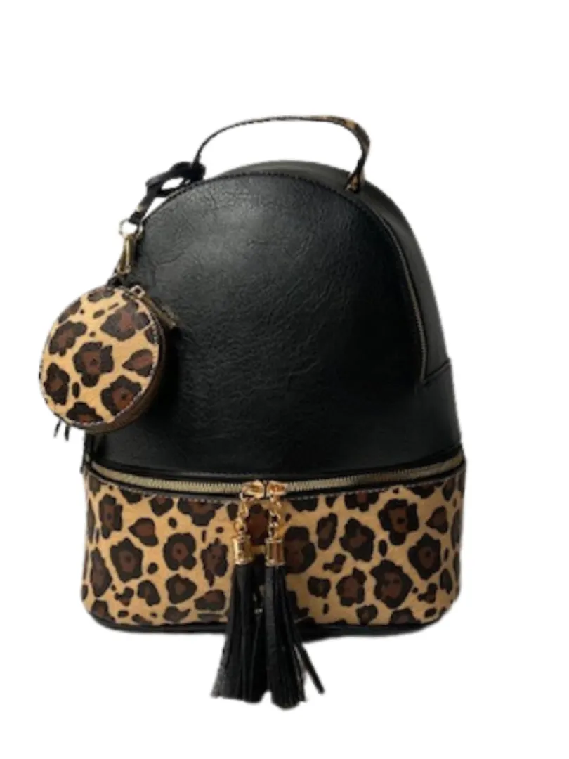 Safari Backpack for Adults, Unisex, Black, With Multiple Compartments