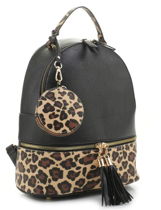 Safari Backpack for Adults, Unisex, Black, With Multiple Compartments