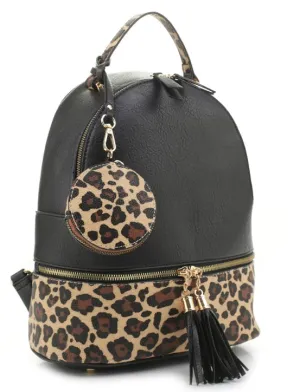 Safari Backpack for Adults, Unisex, Black, With Multiple Compartments