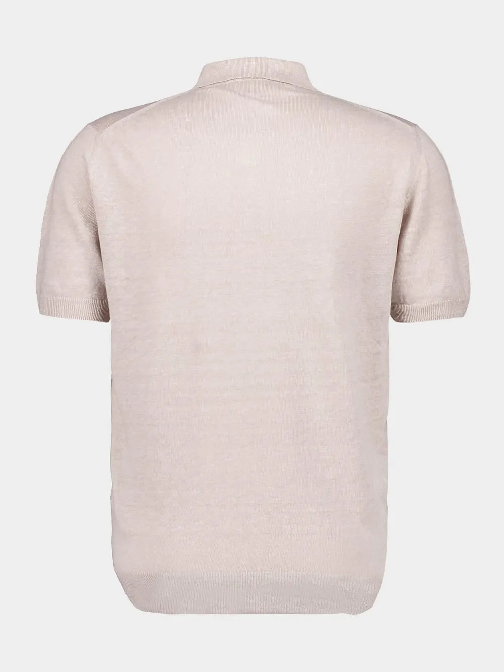 Safari Cream Short-Sleeve Knit Jumper