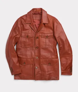 Safari Leather Jacket :: Cognac