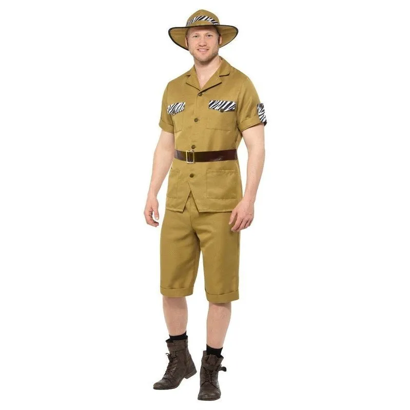 Safari Man Costume, Brown