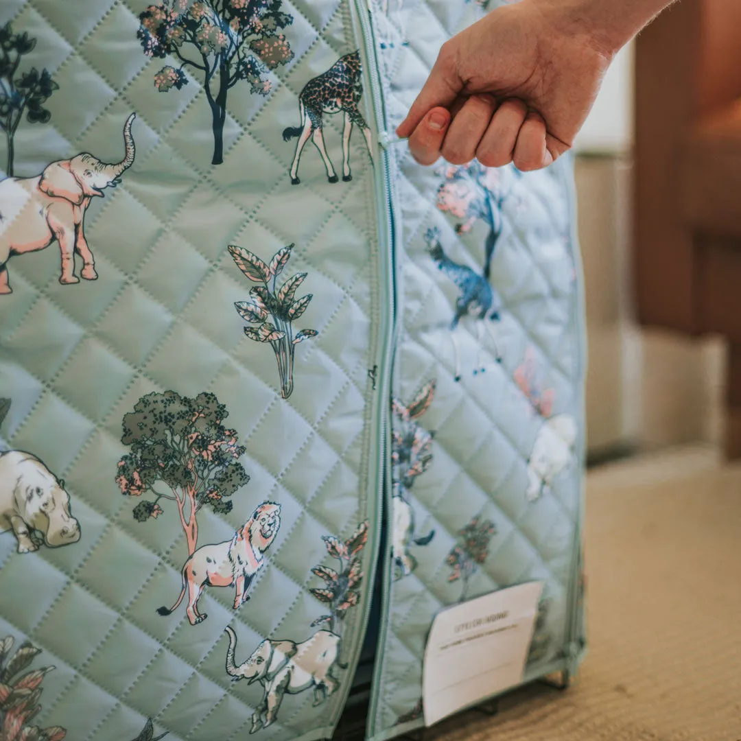 Safari Quilted Crate Cover