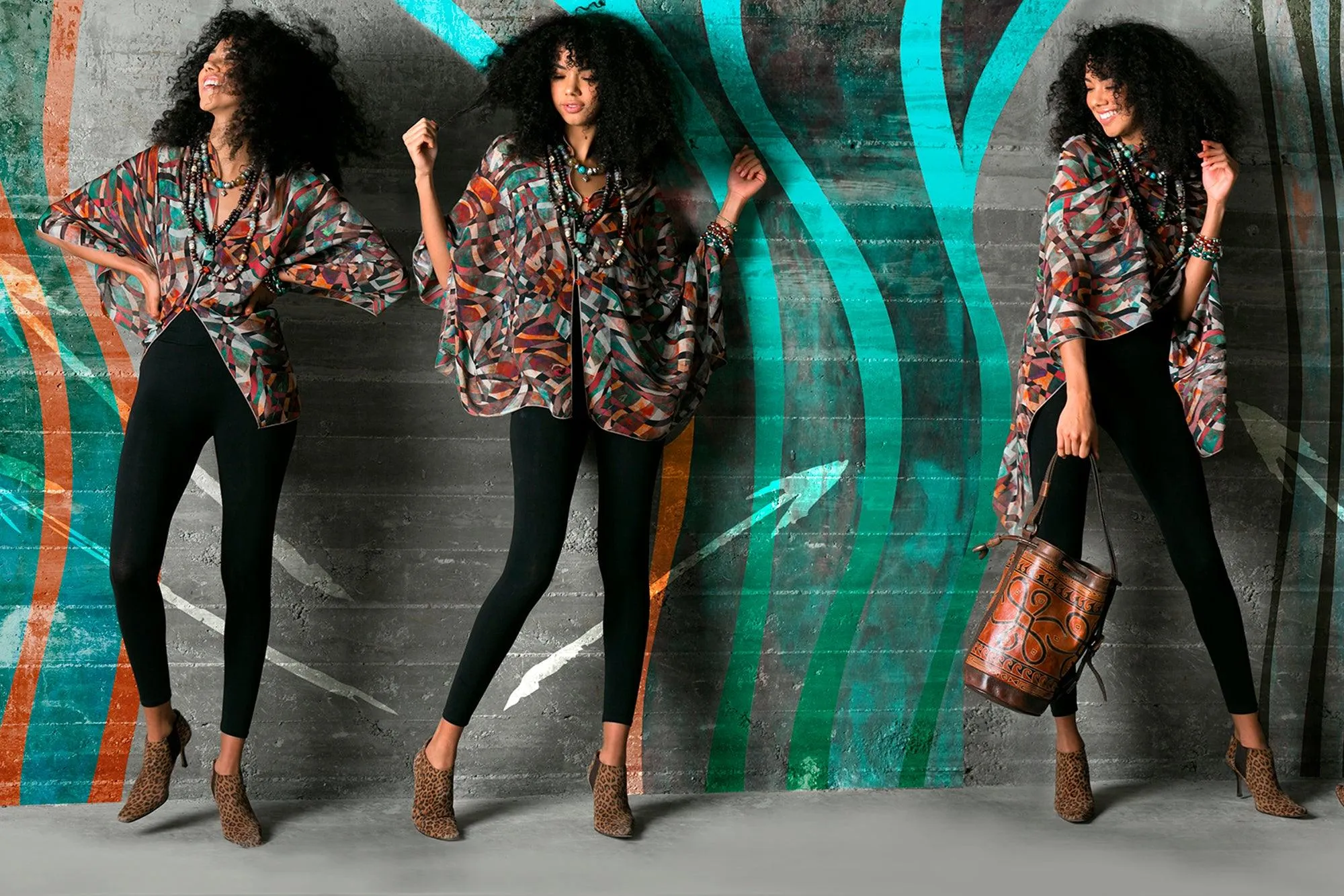 Safari Silk Chiffon Scarf Wrap