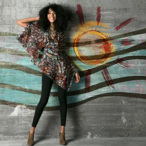 Safari Silk Chiffon Scarf Wrap