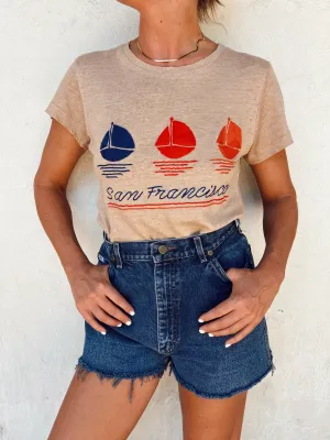 SAN FRAN LINEN TEE | KHAKI