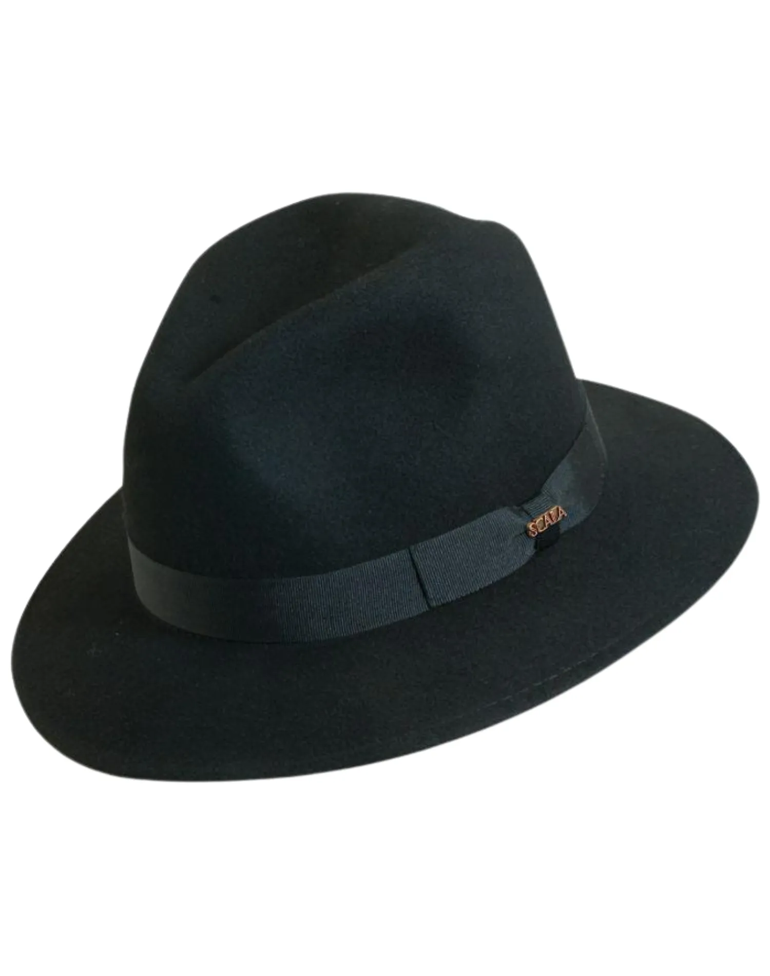 Scala Wool Felt Norfork Fedora - Black