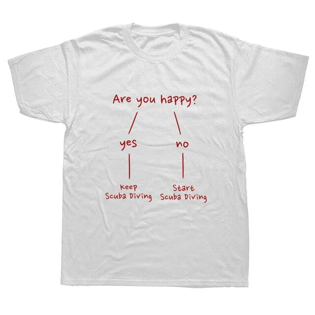Scuba diving T-Shirt for Men | Are you happy?