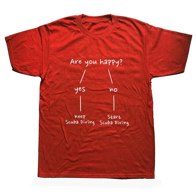 Scuba diving T-Shirt for Men | Are you happy?