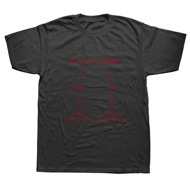 Scuba diving T-Shirt for Men | Are you happy?