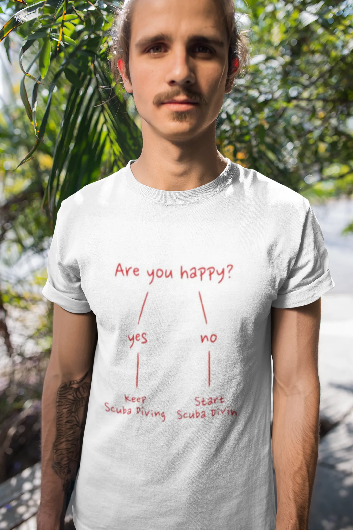 Scuba diving T-Shirt for Men | Are you happy?