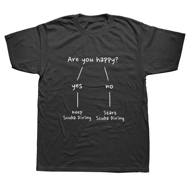 Scuba diving T-Shirt for Men | Are you happy?