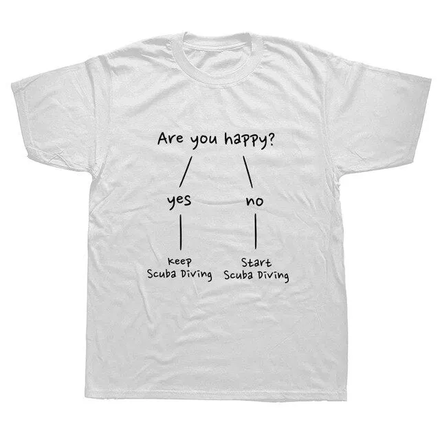 Scuba diving T-Shirt for Men | Are you happy?