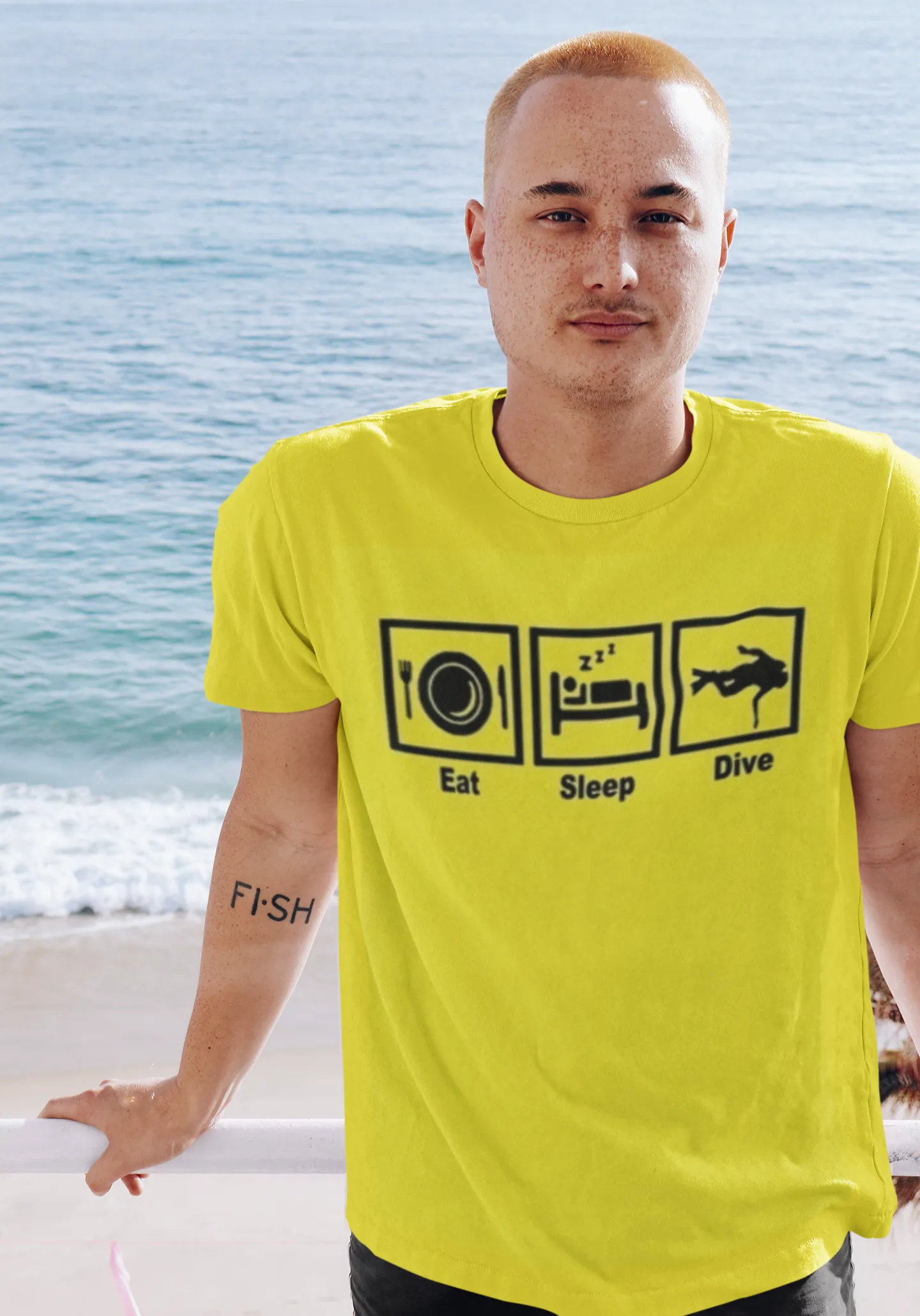 Scuba diving T-Shirt for Men | Eat, Sleep & Dive