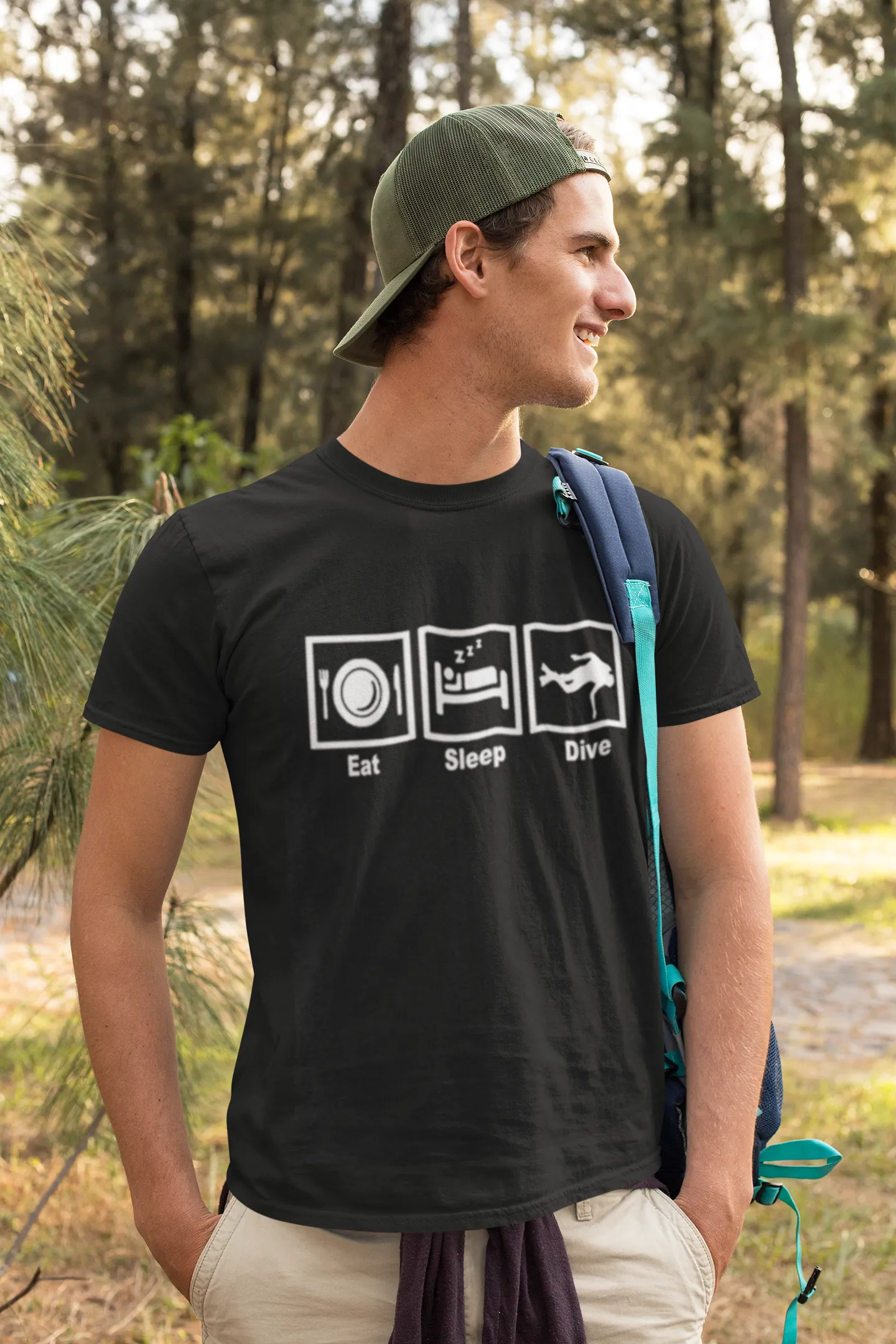 Scuba diving T-Shirt for Men | Eat, Sleep & Dive